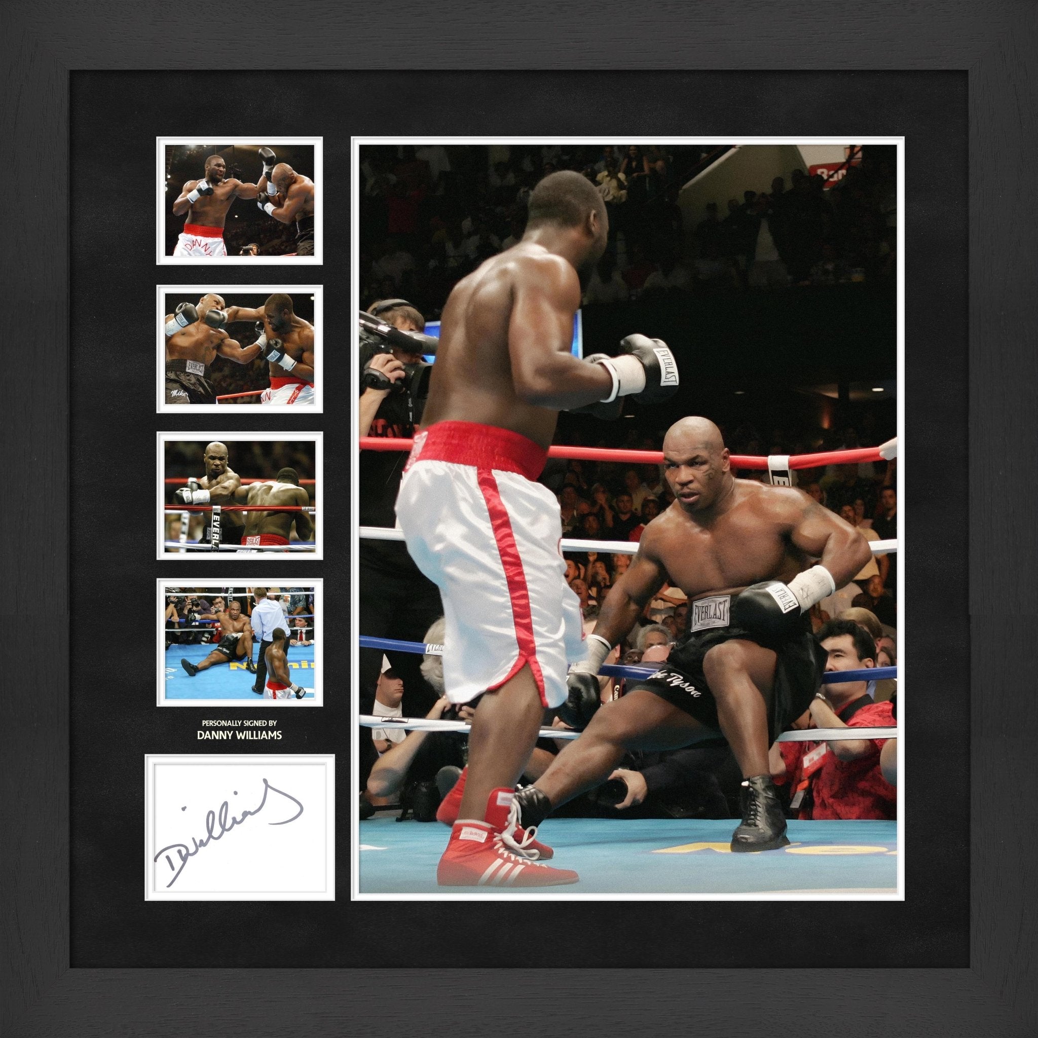 Danny Williams Signed White Card Framed Display - Memorabilia Framers Shop